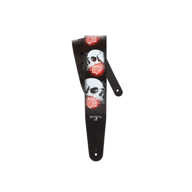 d-addario-alchemy-leather-guitar-strap-definitely-dead-2-5-leder-gitarrengurt image 1