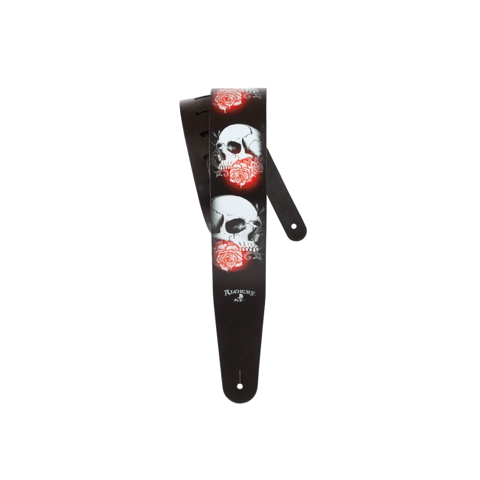 d-addario-alchemy-leather-guitar-strap-definitely-dead-2-5-leder-gitarrengurt image 1
