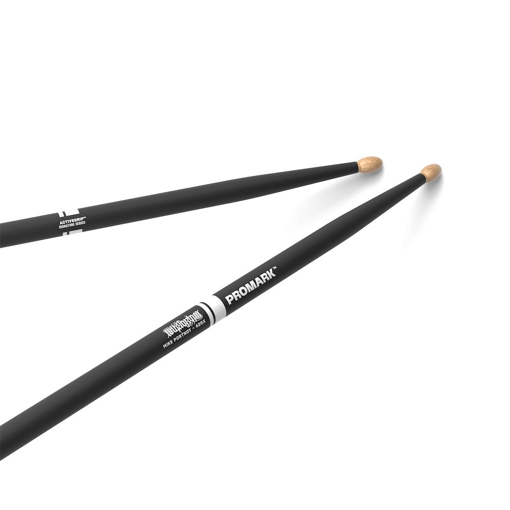promark-by-d-addario-mike-portnoy-420x-activegrip-drumsticks-hickory-wood-tip image 1