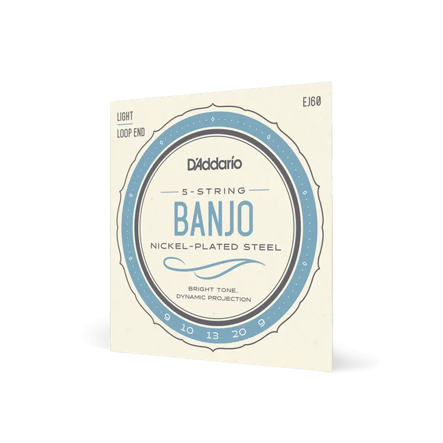 d-addario-ej60-5-string-banjo-saitensatz-nickel-light-09-20 image 1