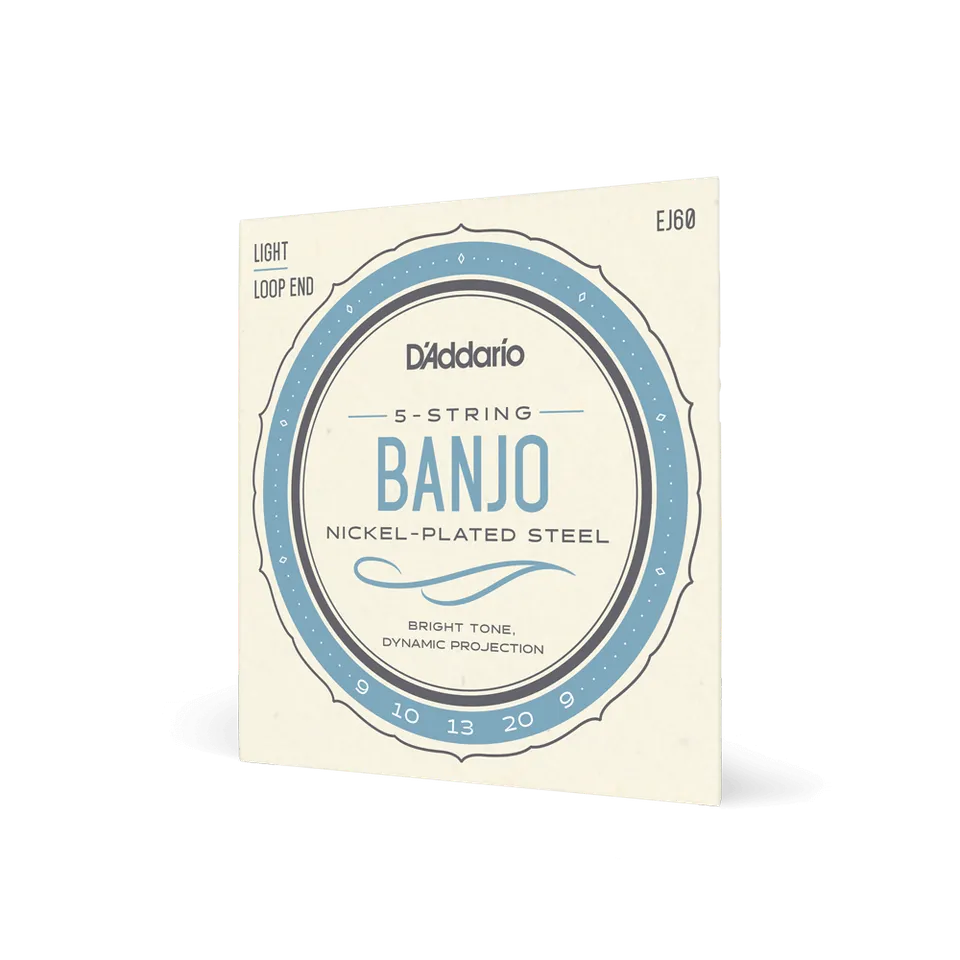 d-addario-ej60-5-string-banjo-saitensatz-nickel-light-09-20 image 1