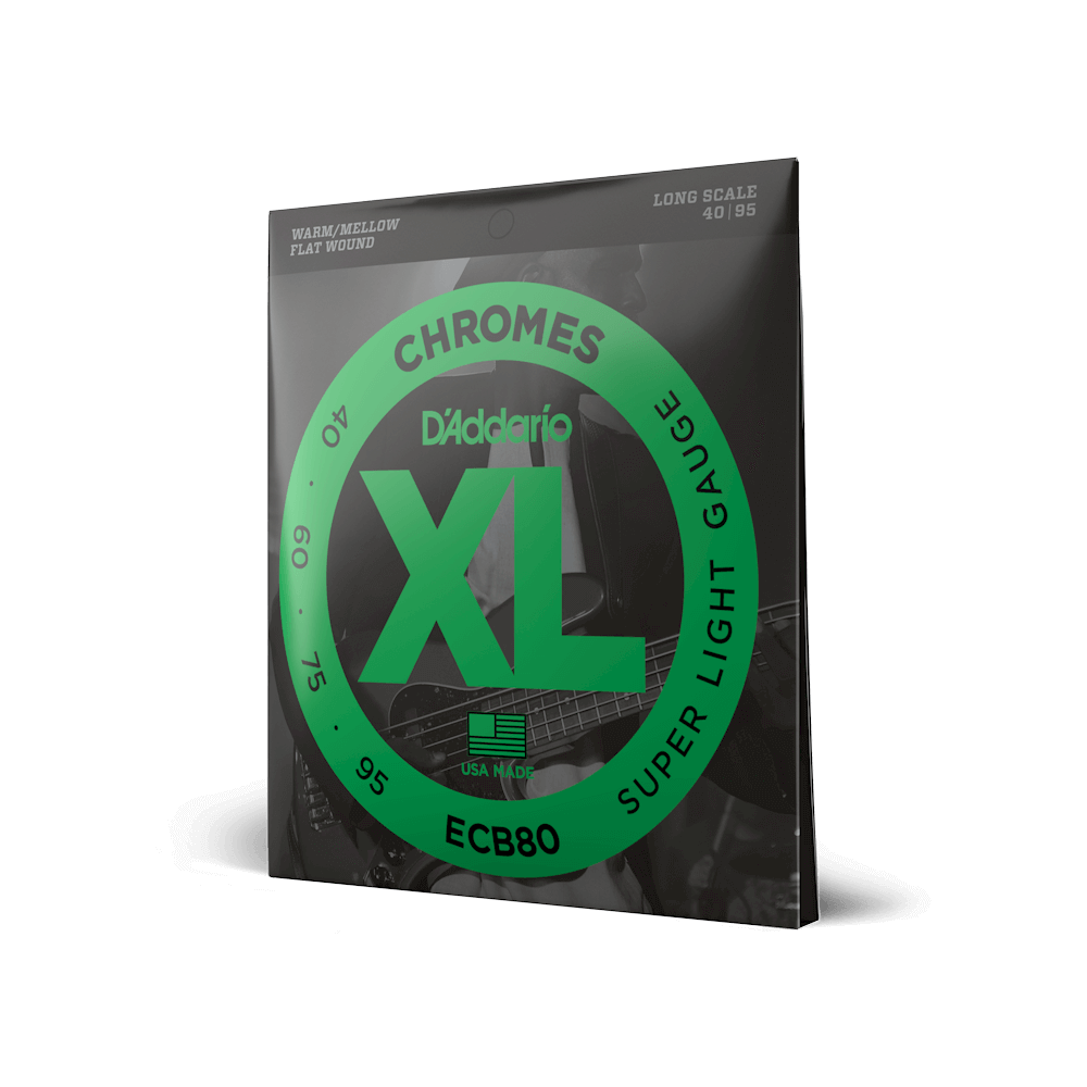 d-addario-xl-chromes-bass-saiten-40-95-super-light-long-scale-flatwound image 1