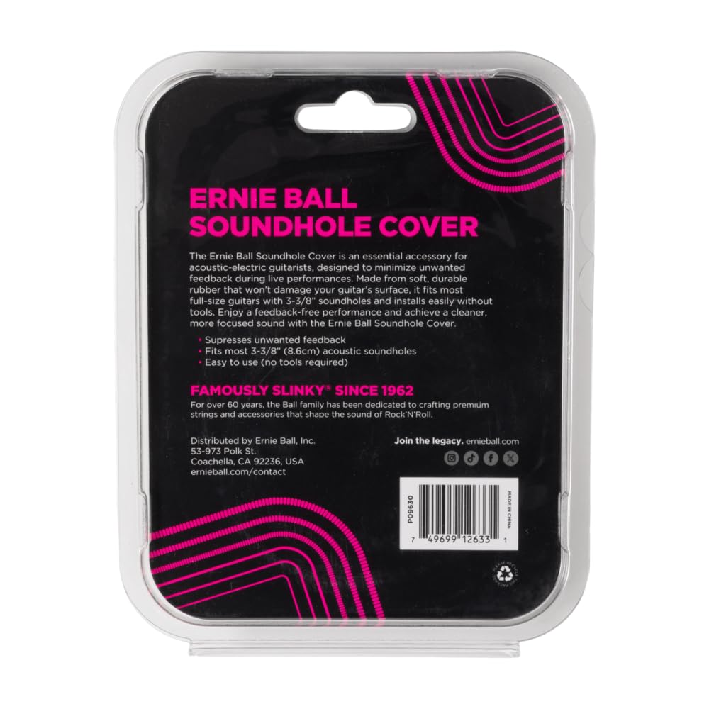 ernie-ball-akustik-schalllochabdeckung-85-7-mm-3-375-zoll-feedback-stop image 2