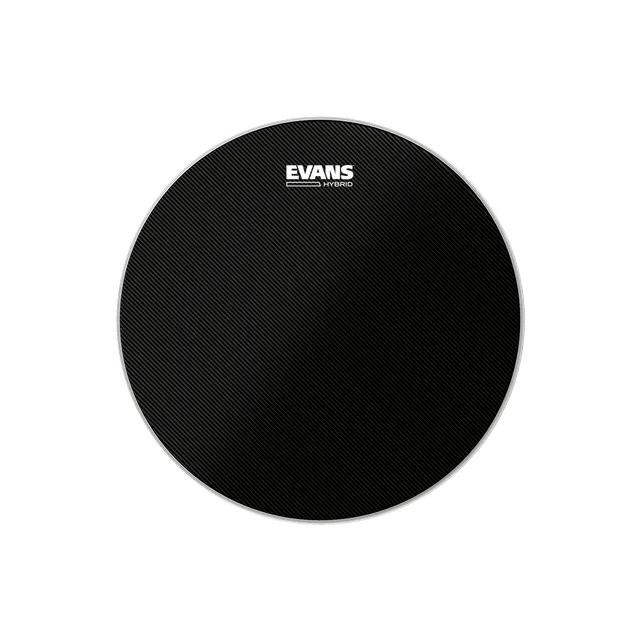 evans-by-d-addario-hybrid-black-marching-snare-schlagfell image 1