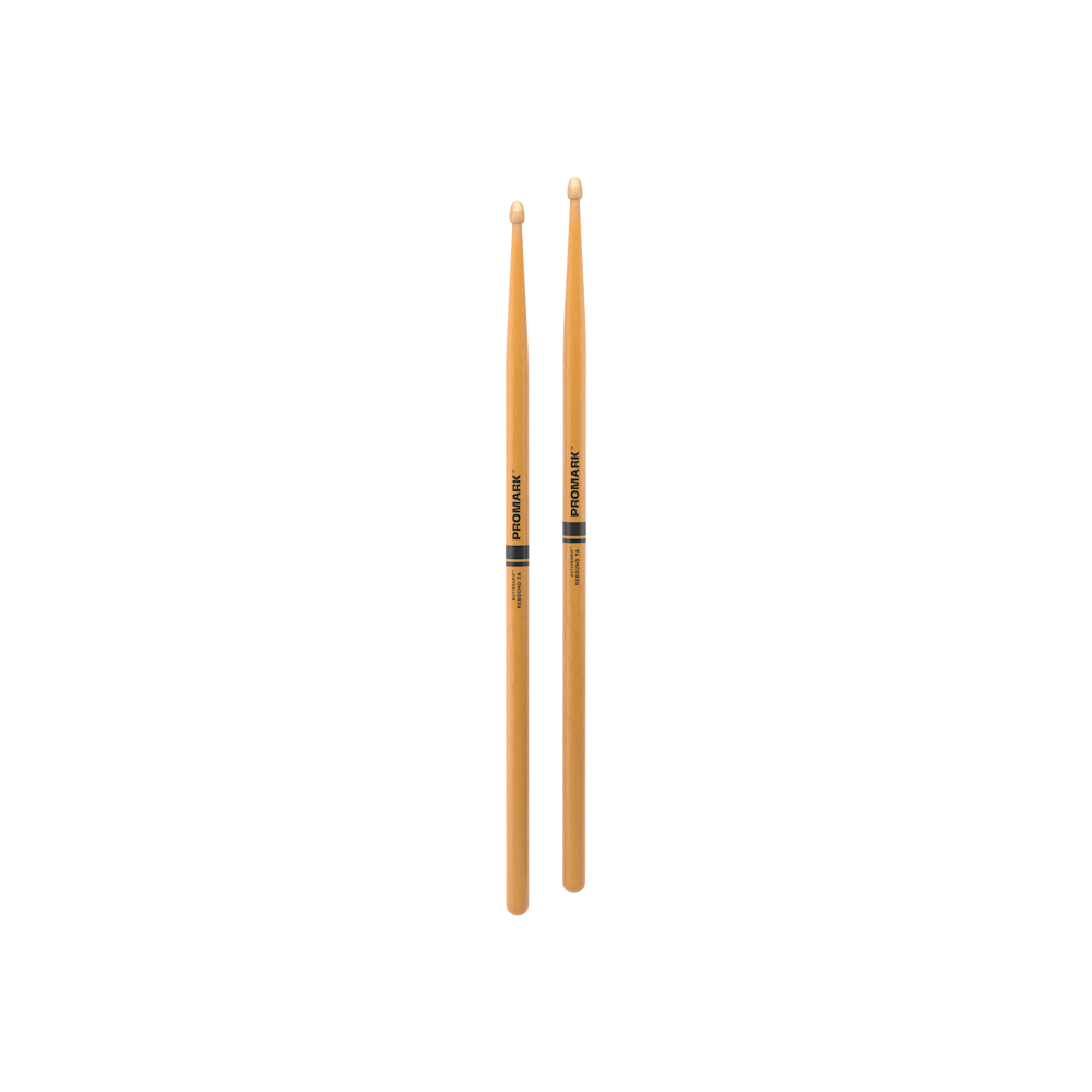 promark-rebound-7a-activegrip-clear-hickory-drumsticks-acorn-tip image 3