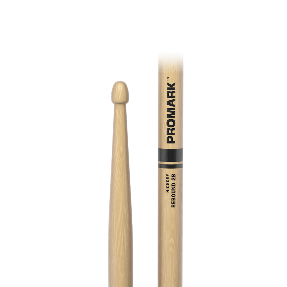 promark-rebound-2b-hickory-drumsticks-acorn-wood-tip-15-9-mm-x-406-4-mm image 2