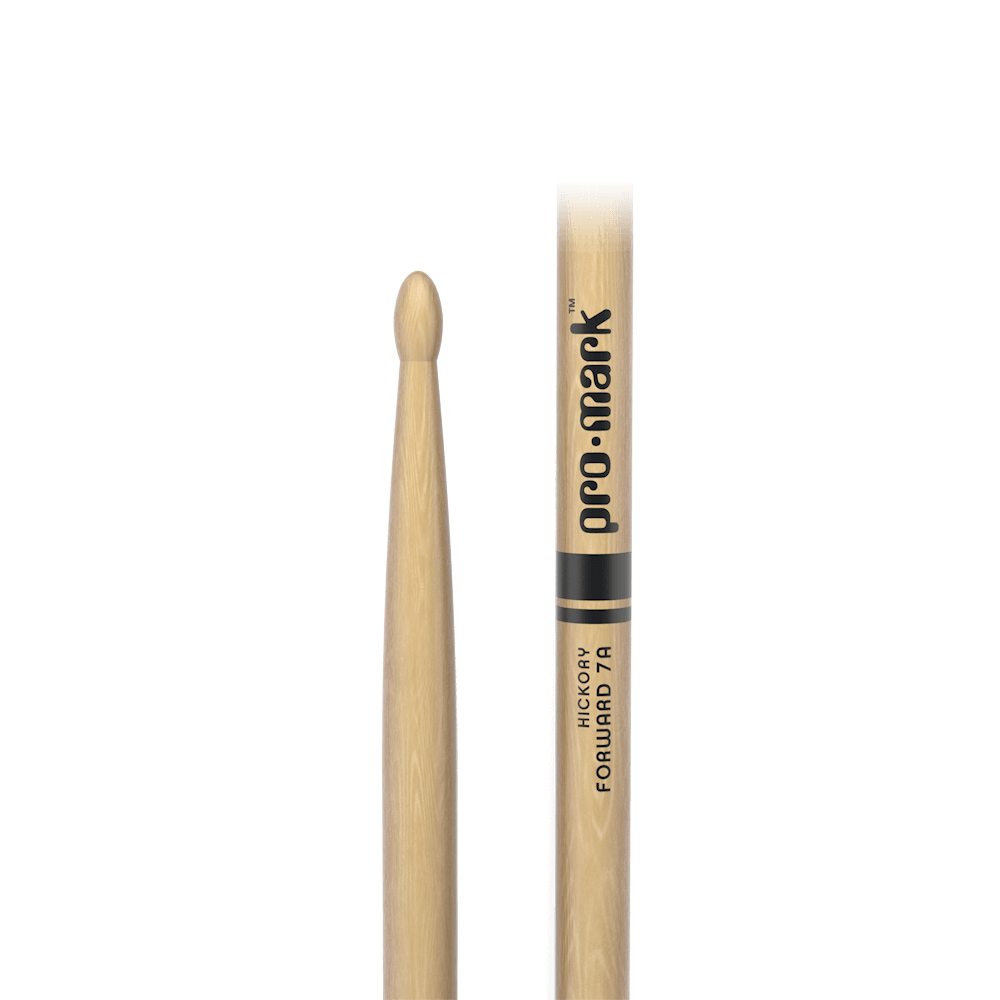 d-addario-promark-classic-forward-7a-hickory-drumsticks-oval-wood-tip image 3