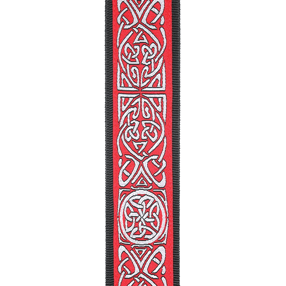 d-addario-woven-gitarrengurt-celtic-rot image 2