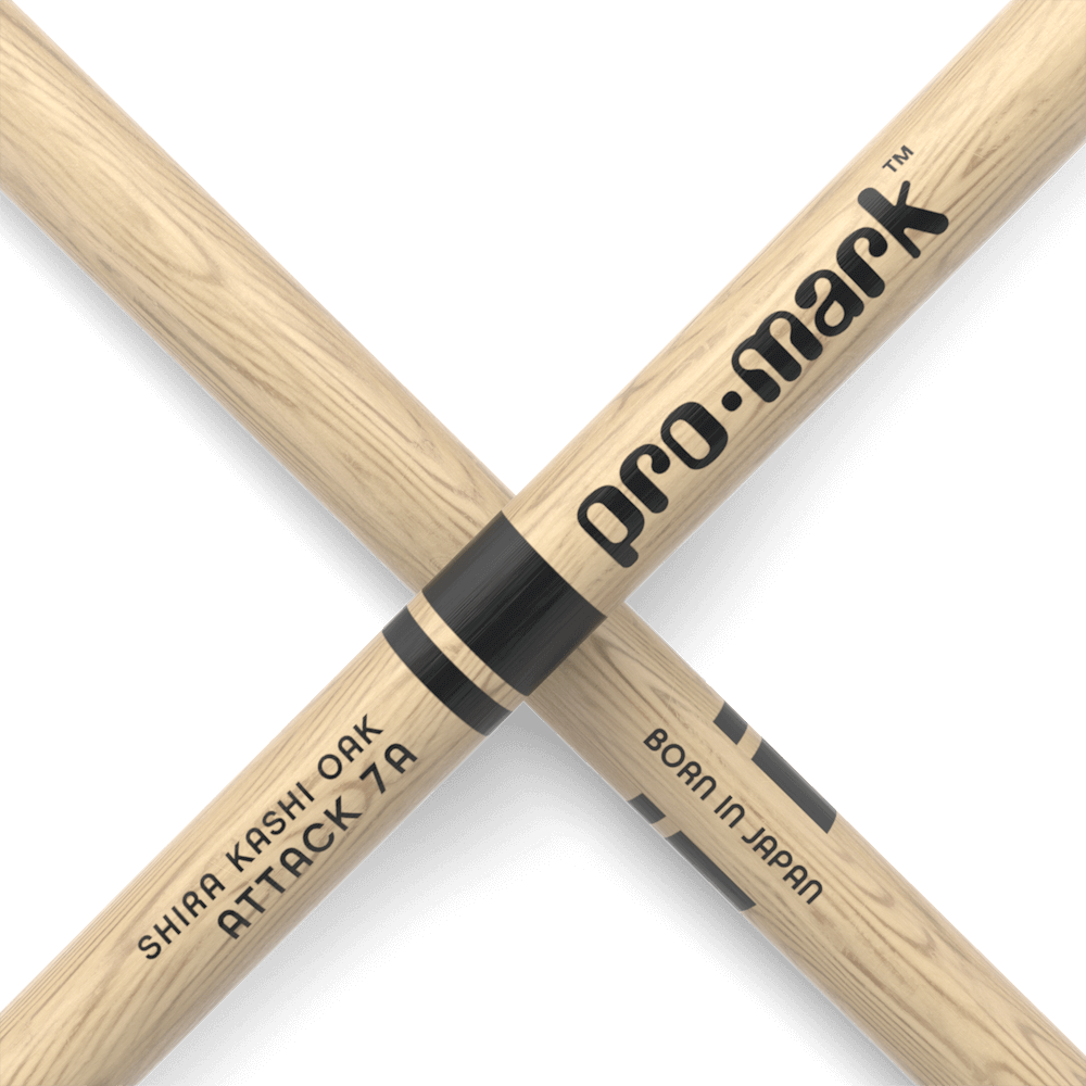 promark-classic-attack-7a-shira-kashi-oak-drumsticks-nylon-tip image 5