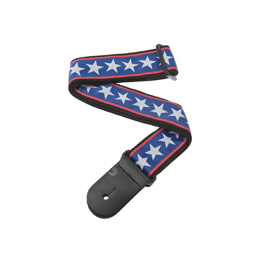 d-addario-woven-gitarrengurt-stars-stripes-usa-design-gurtband image 1
