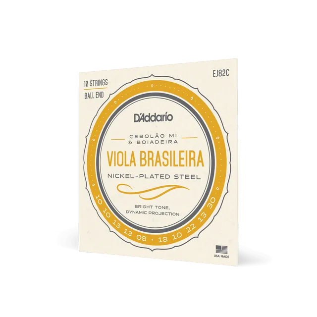 d-addario-ej82c-viola-brasileira-saiten-cebolao-mi-boiadeira-10-string-nickel image 1