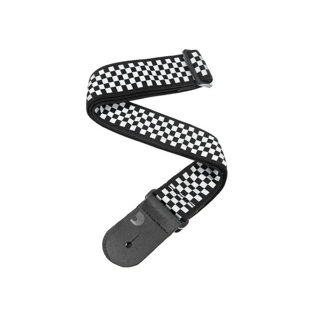d-addario-checkerboard-woven-gitarrengurt image 1