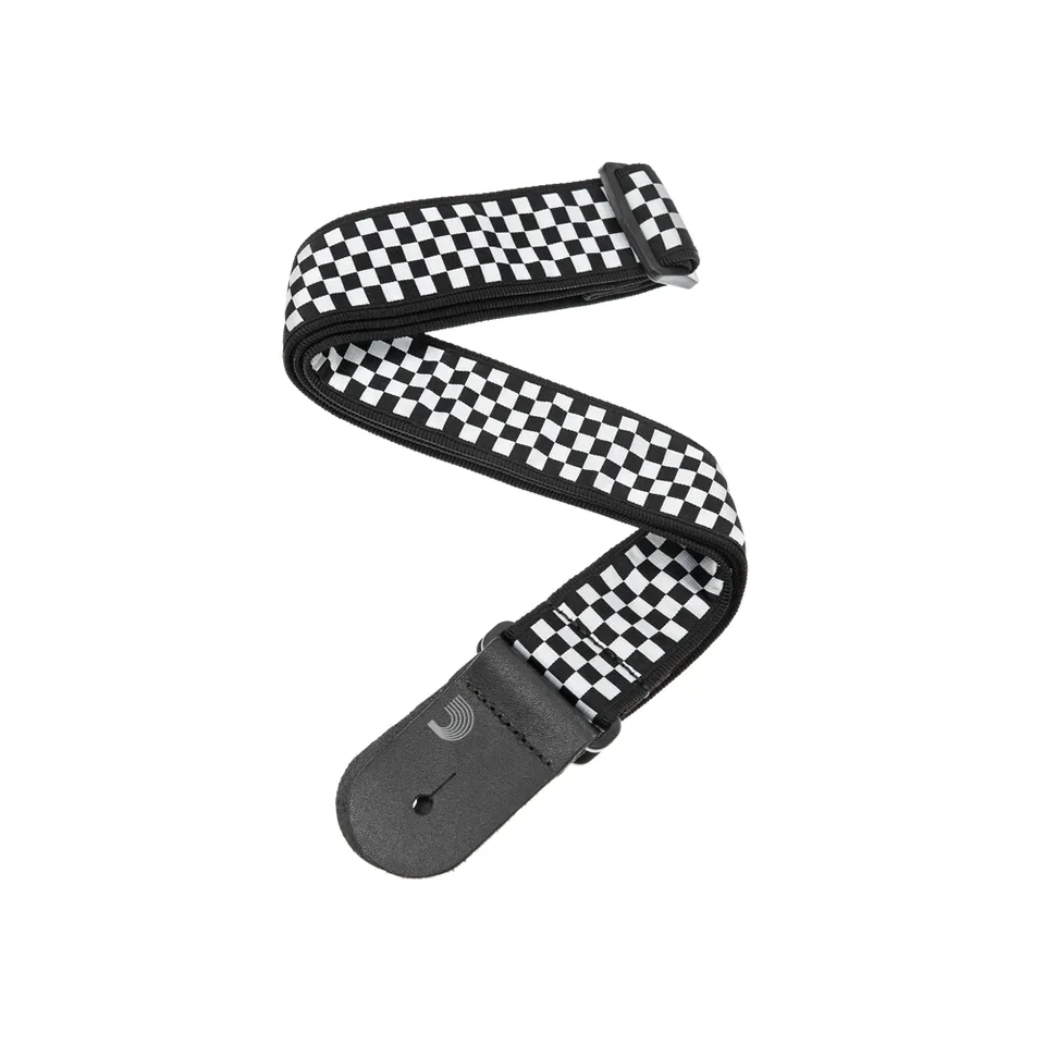 d-addario-checkerboard-woven-gitarrengurt image 1