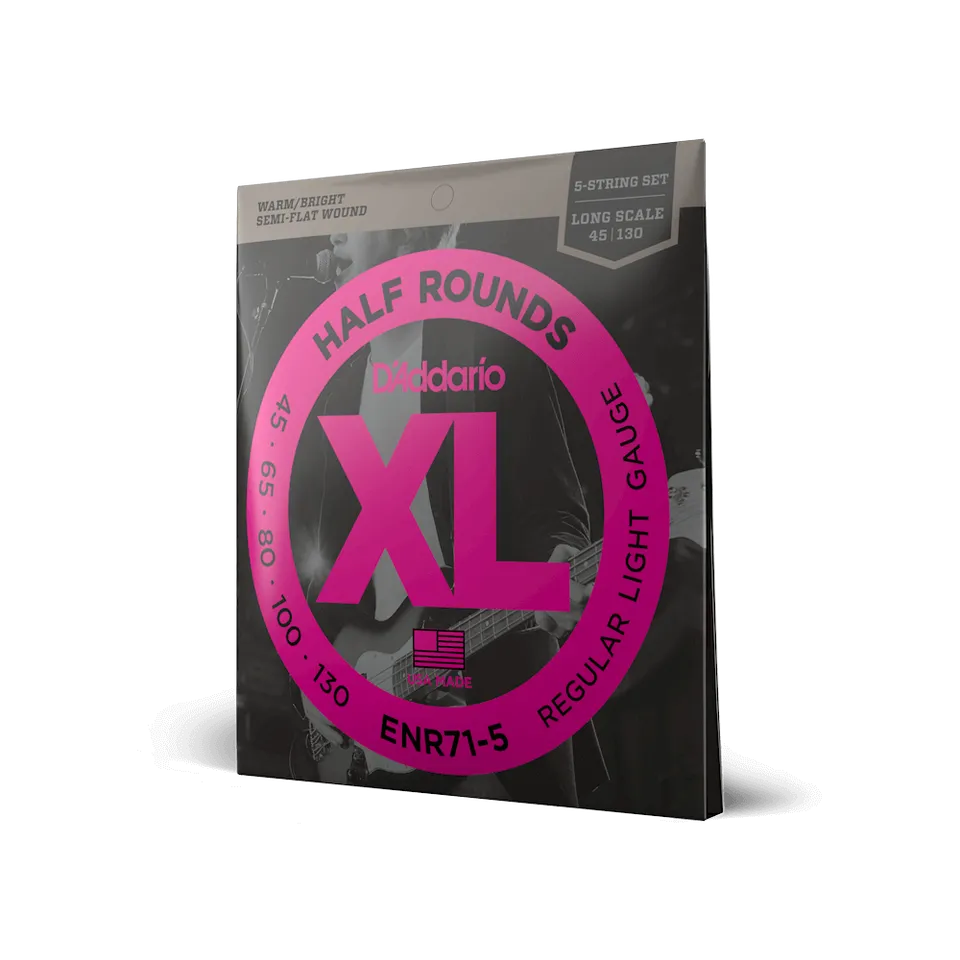 d-addario-xl-half-rounds-bass-saiten-45-130-5-string-long-scale image 1
