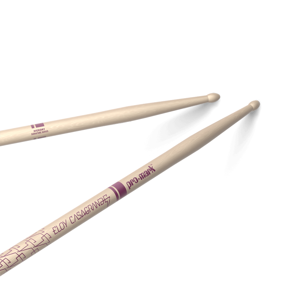 promark-eloy-casagrande-signature-drumsticks-hickory-wood-tip image 1