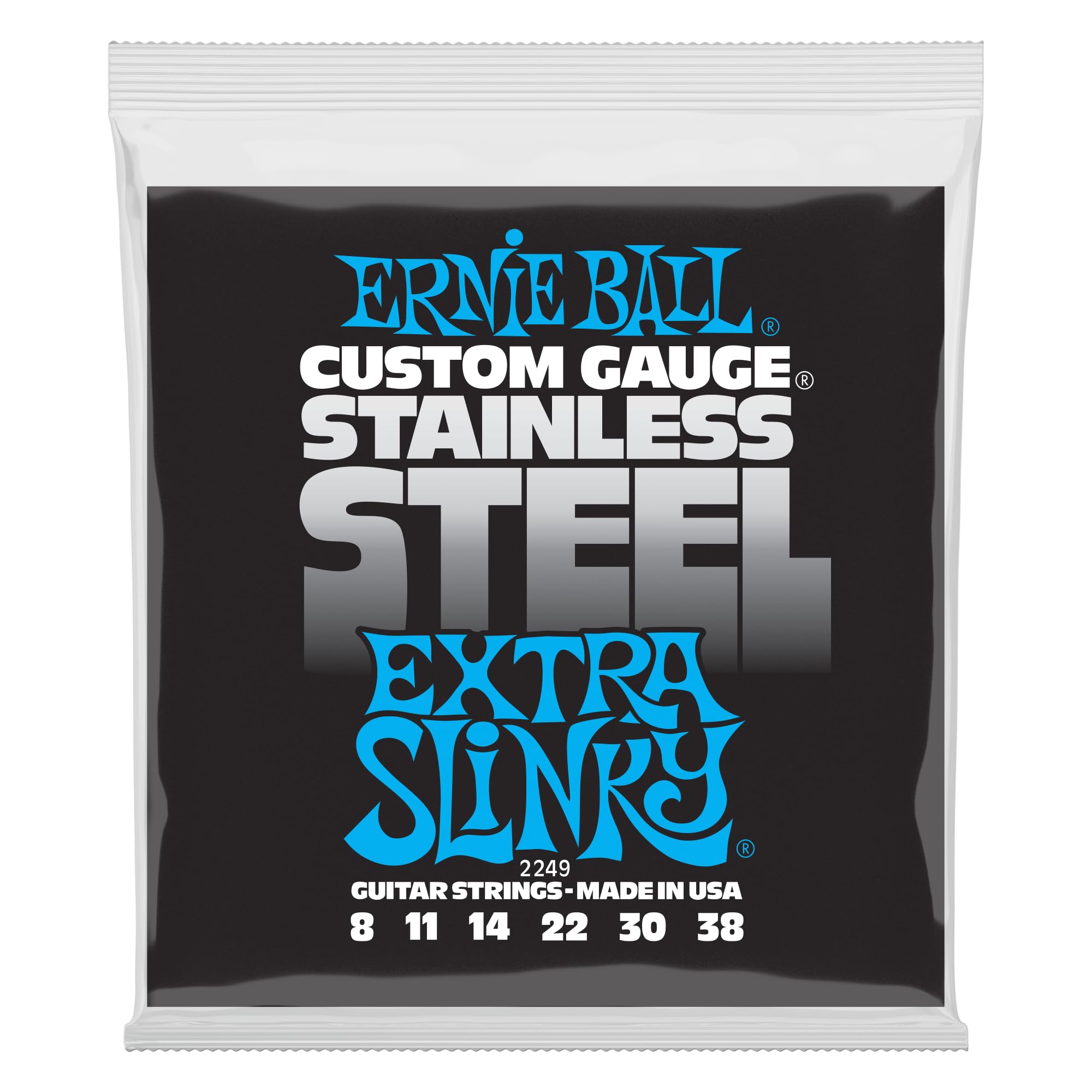 ernie-ball-extra-slinky-stainless-steel-8-38-e-gitarrensaiten image 1