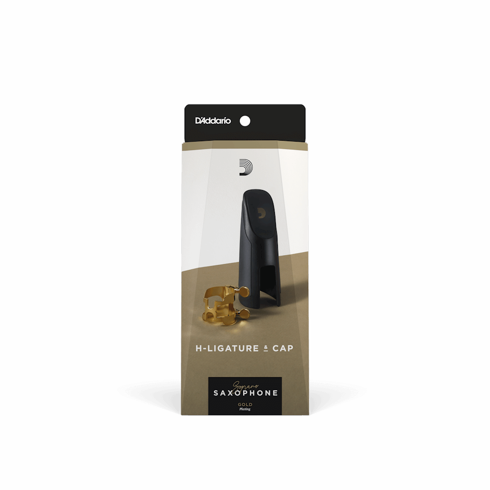 d-addario-rico-h-ligature-sopran-saxophon-blattschraube-mit-kappe image 3