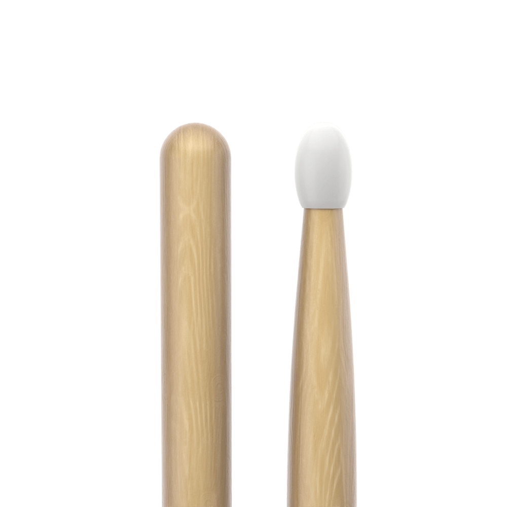 promark-classic-forward-747-hickory-drumsticks-oval-nylon-tip image 4