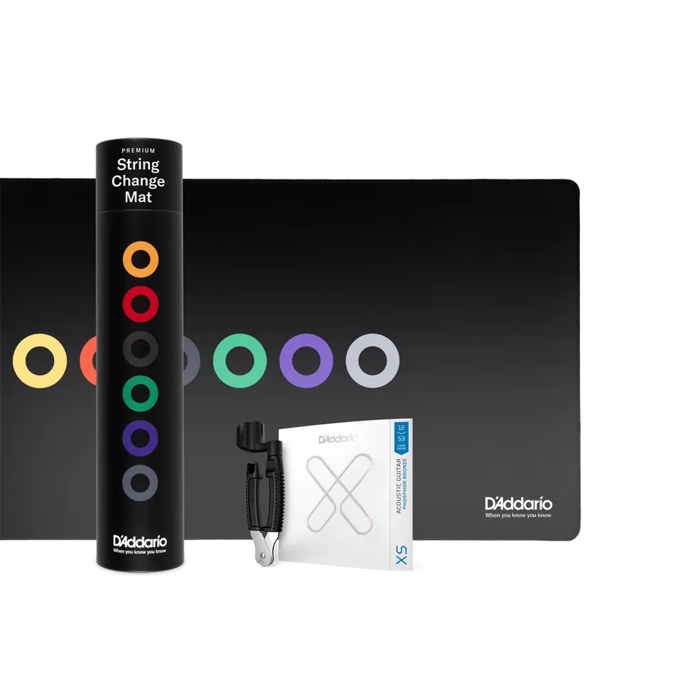 d-addario-xs-acoustic-12-53-string-change-bundle-saiten-set-mit-matte-und-pro-wi image 1