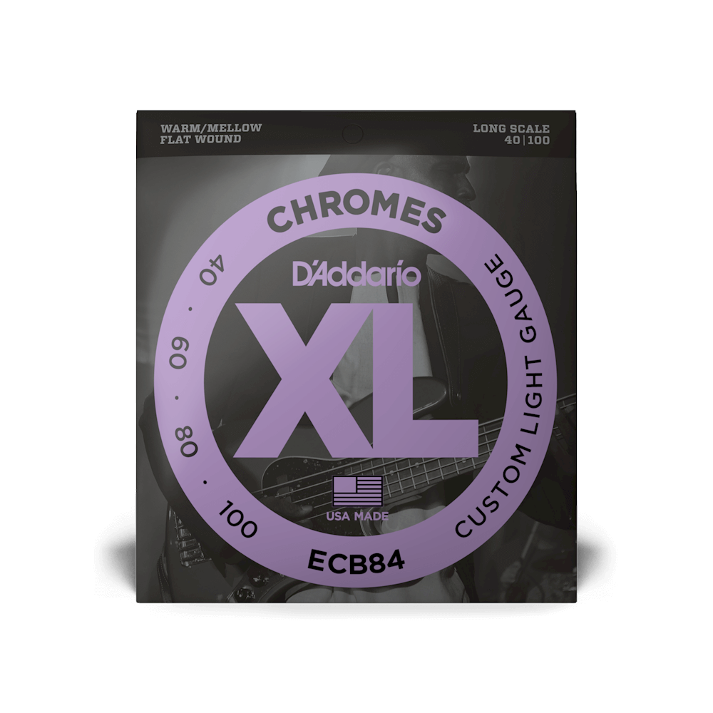 d-addario-xl-chromes-flatwound-bass-saiten-40-100-custom-light-long-scale image 2