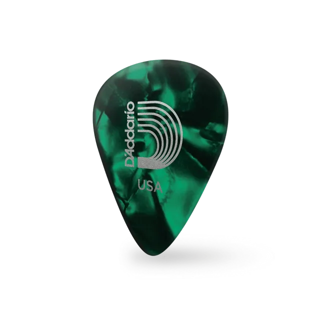 d-addario-classic-celluloid-plektren-green-pearl-light-10er-pack image 1