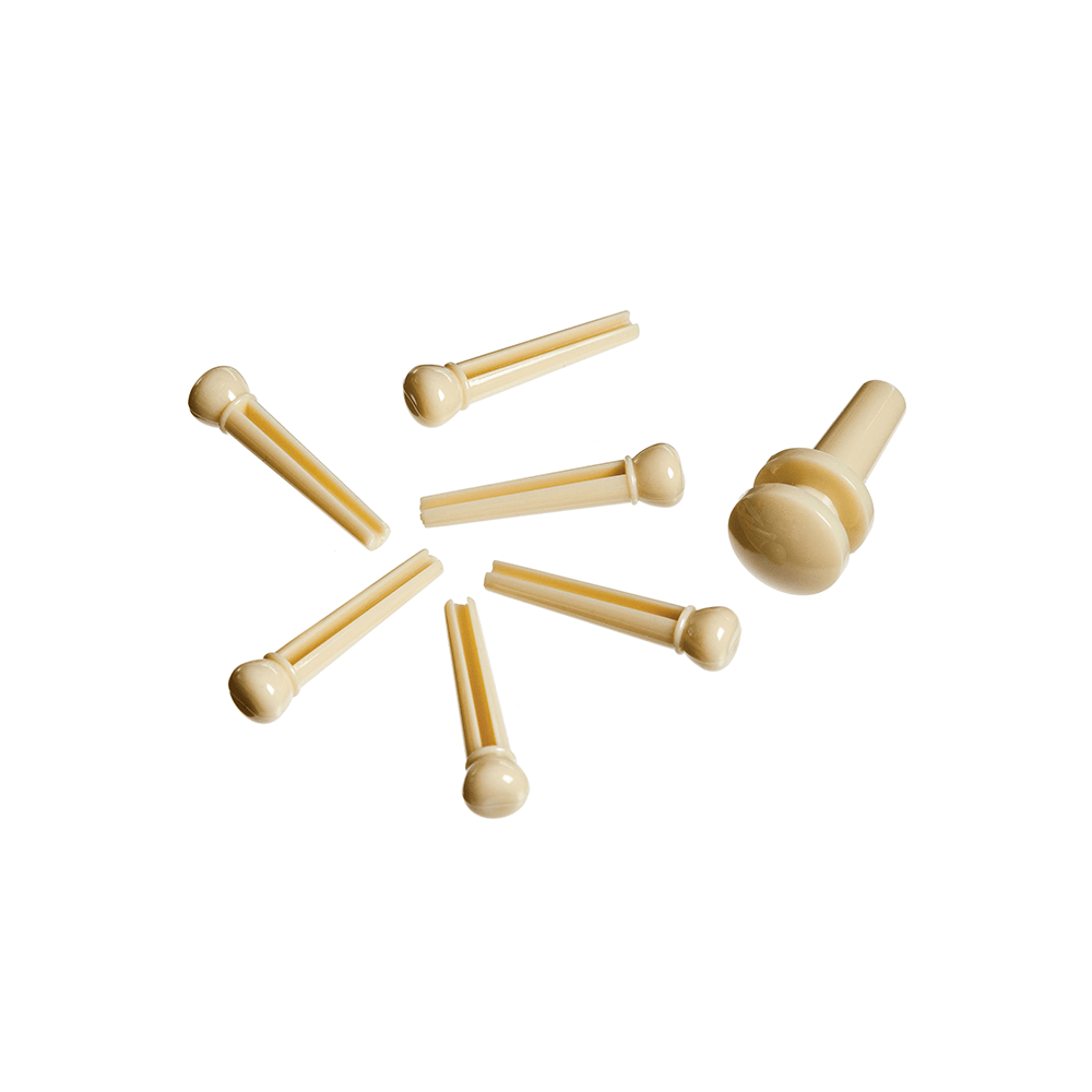 d-addario-plastic-bridge-pins-f-r-akustikgitarre-schwarz-mit-elfenbein-punkt image 2