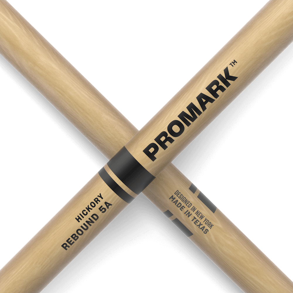 d-addario-promark-rebound-5a-hickory-drumsticks-oval-nylon-tip image 5