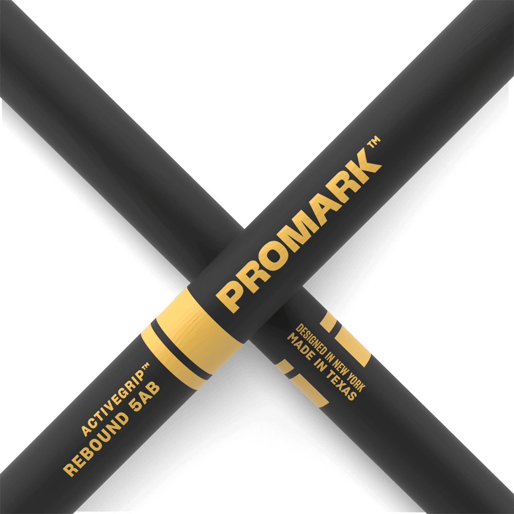 d-addario-promark-rebound-5ab-activegrip-hickory-drumsticks-mit-acorn-tip image 4