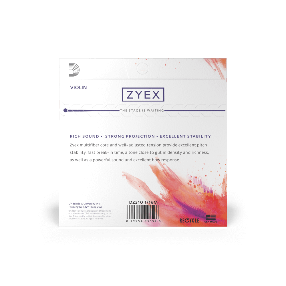 d-addario-zyex-violin-set-1-16-medium-violinsaiten-f-r-1-16-violine image 5
