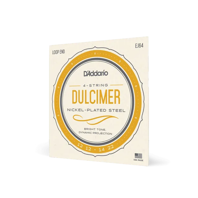 d-addario-ej64-dulcimer-saitensatz-4-string-nickel image 1