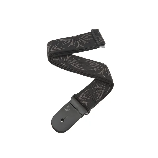 d-addario-woven-gitarrengurt-black-grey-tattoo image 1
