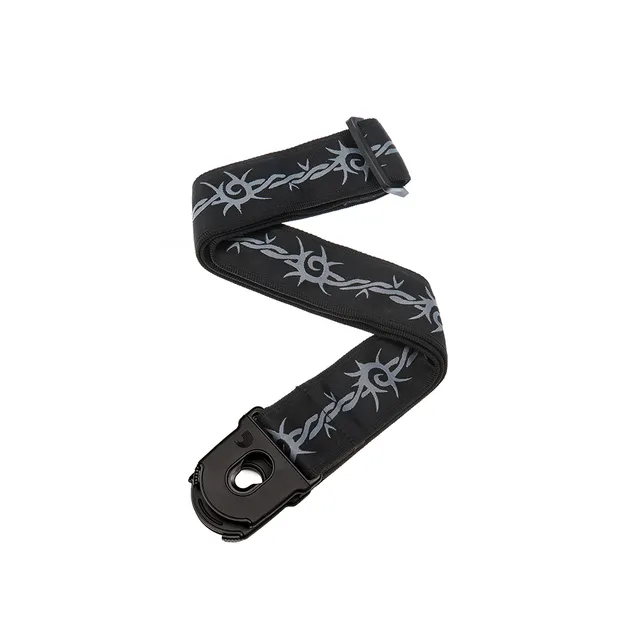 d-addario-planet-lock-locking-guitar-strap-barbed-wire-sicherheitsgurt image 1