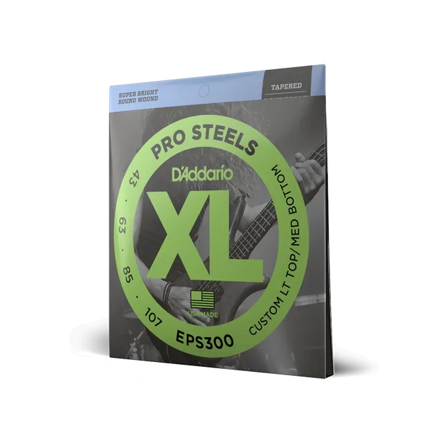 d-addario-xl-prosteels-43-107-custom-light-top-medium-bottom-tapered-long-scale- image 1