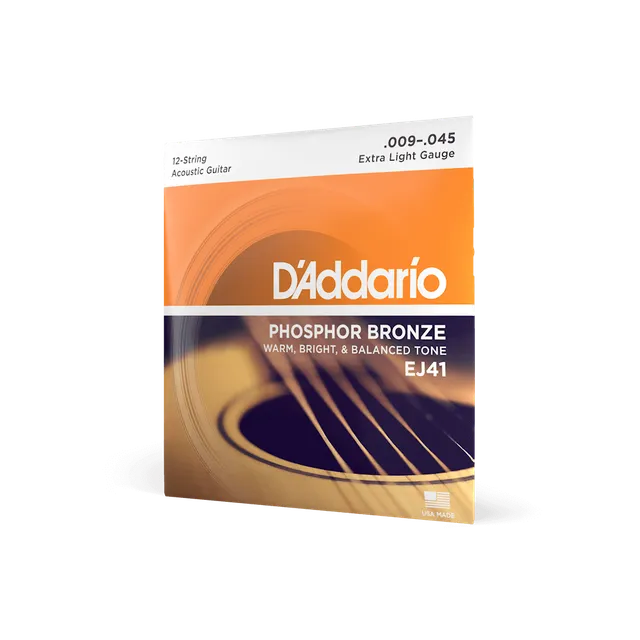 d-addario-ej-phosphor-bronze-12-saitig-extra-light-09-45-akustikgitarrensaiten image 1