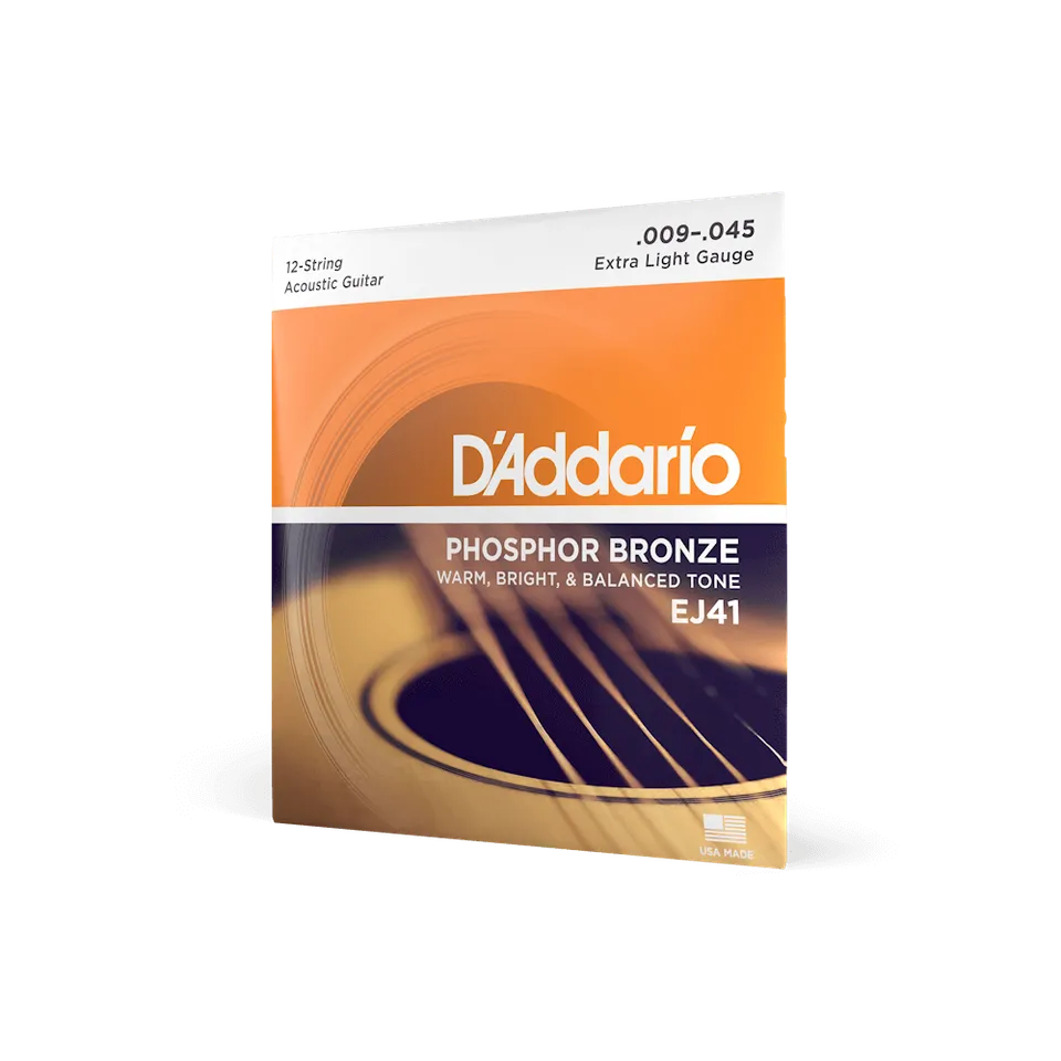d-addario-ej-phosphor-bronze-12-saitig-extra-light-09-45-akustikgitarrensaiten image 1
