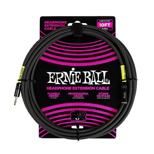 ernie-ball-kopfh-rer-verl-ngerungskabel-3-5-mm-auf-3-5-mm-3-m-schwarz image 6