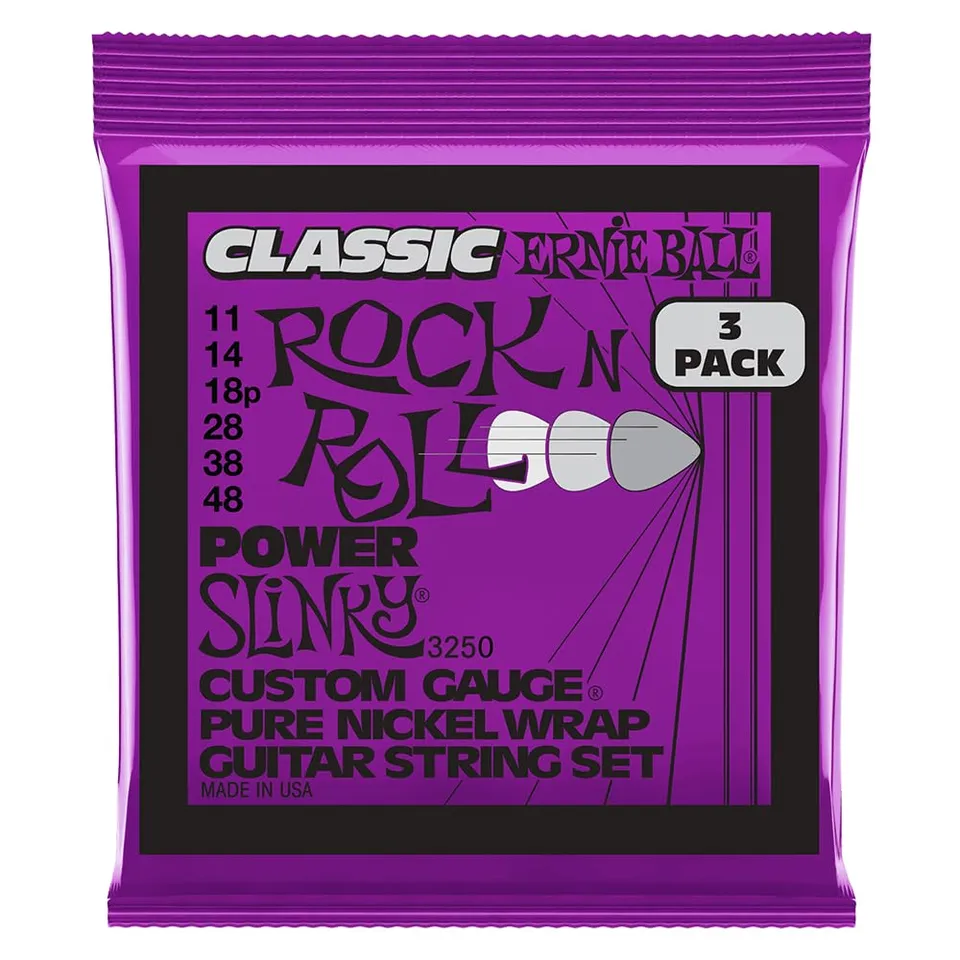 ernie-ball-power-slinky-classic-pure-nickel-e-gitarrensaiten-11-48-3er-pack image 1