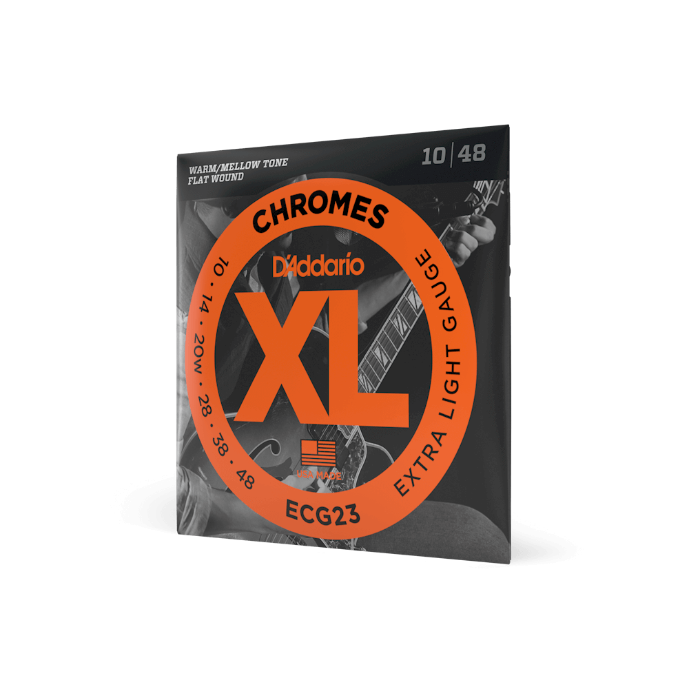 d-addario-xl-chromes-e-gitarrensaiten-10-48-extra-light-flatwound image 2