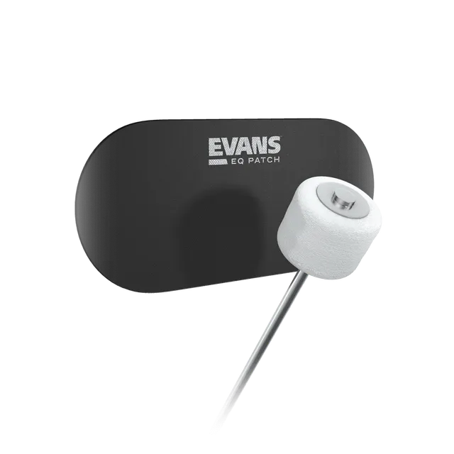 evans-by-d-addario-eq-black-nylon-bass-drum-patch-doppelpedal image 1