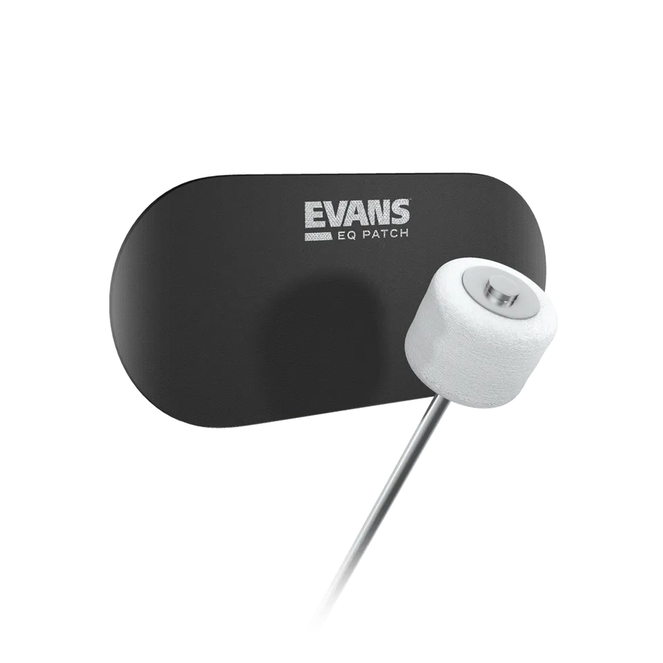 evans-by-d-addario-eq-black-nylon-bass-drum-patch-doppelpedal image 1
