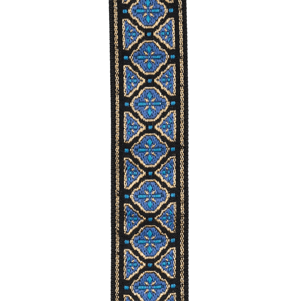d-addario-eco-woven-gitarrengurt-blue-gold image 2
