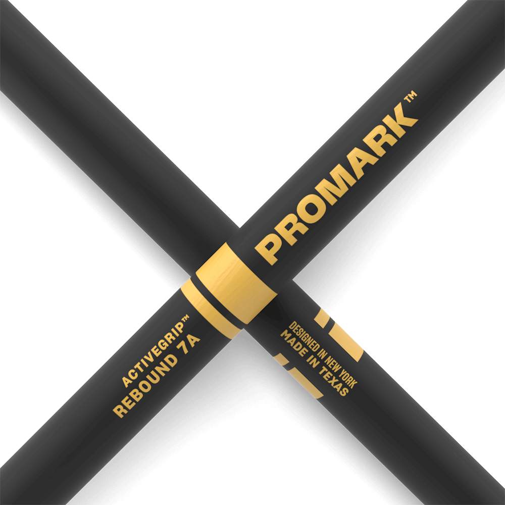d-addario-promark-rebound-7a-activegrip-hickory-drumsticks-acorn-wood-tip image 5