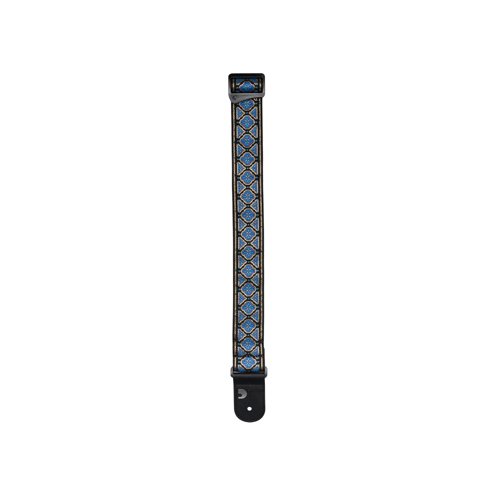 d-addario-eco-woven-gitarrengurt-blue-gold image 3