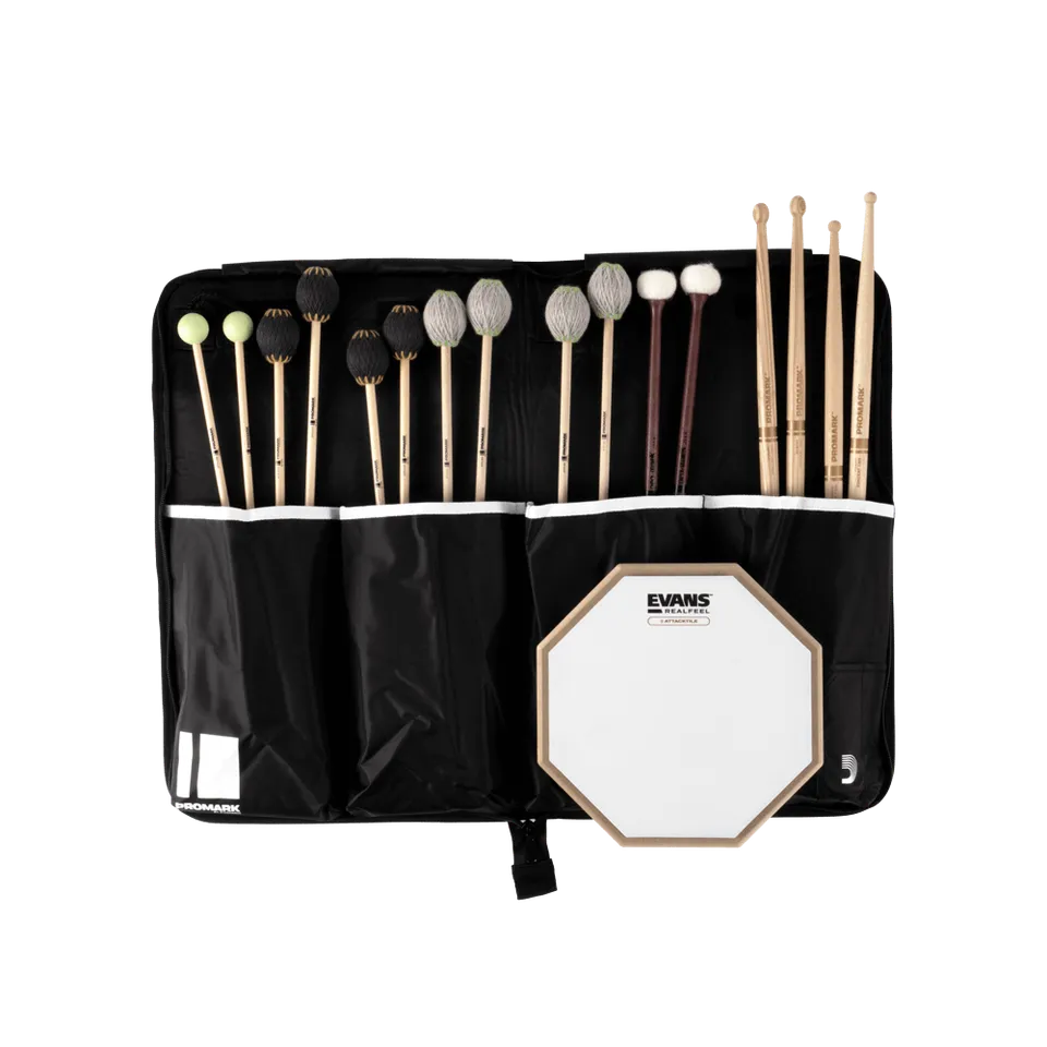 d-addario-collegiate-stick-mallet-bag-upgrade-bundle-trommelstock-schl-geltasche image 1