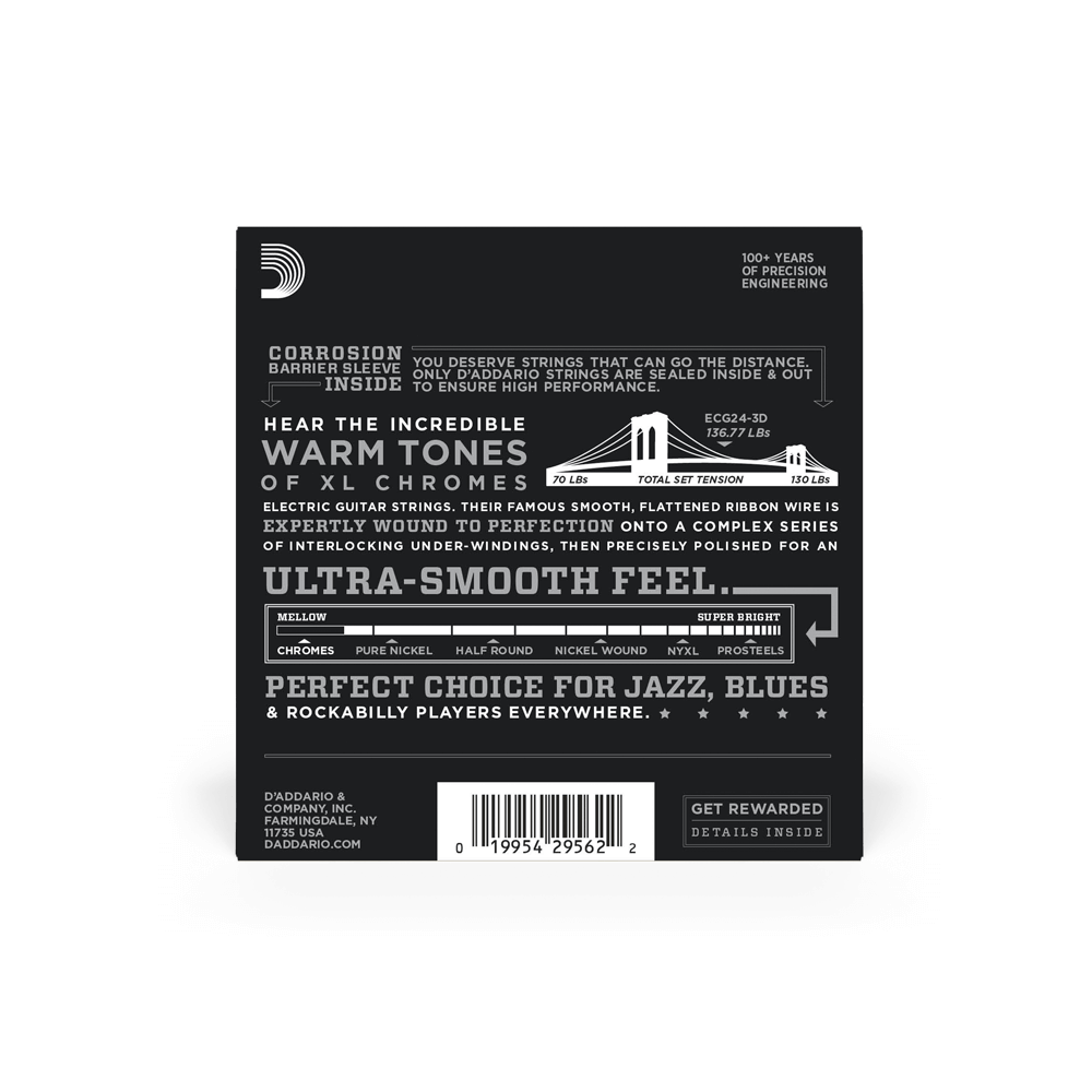 d-addario-xl-chromes-11-50-e-gitarren-saiten-jazz-light-flatwound image 5
