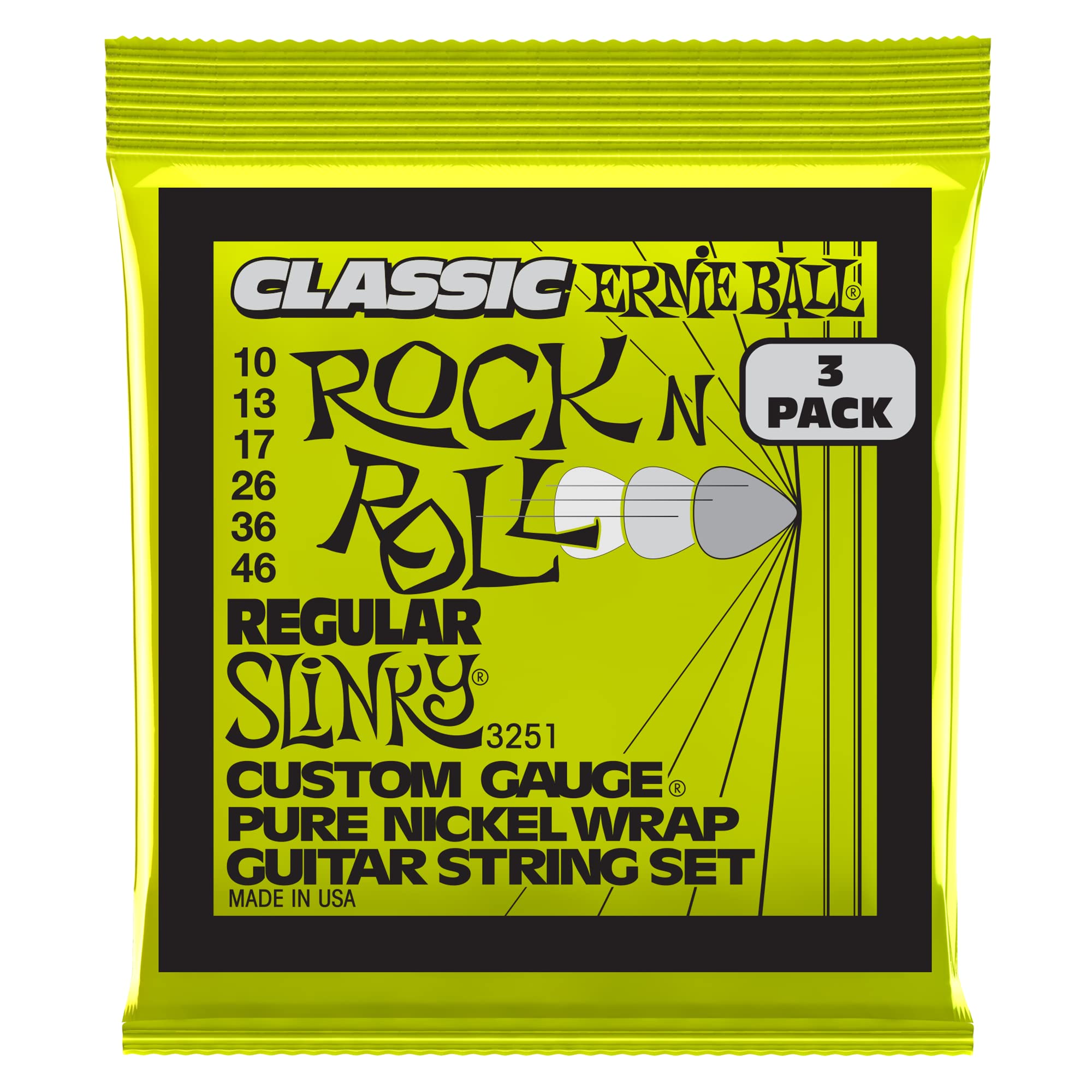 ernie-ball-power-slinky-classic-pure-nickel-e-gitarrensaiten-11-48-3er-pack image 2
