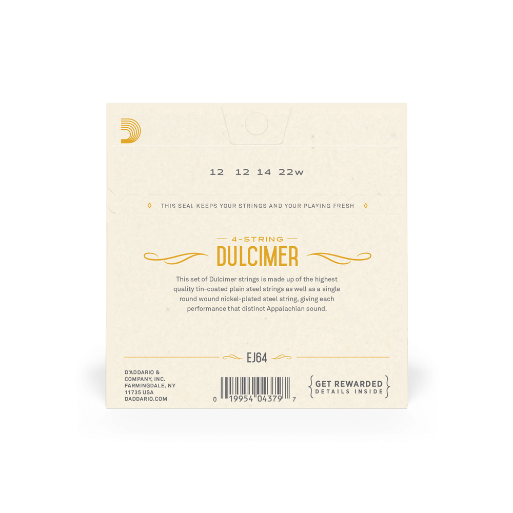 d-addario-ej64-dulcimer-saitensatz-4-string-nickel image 3