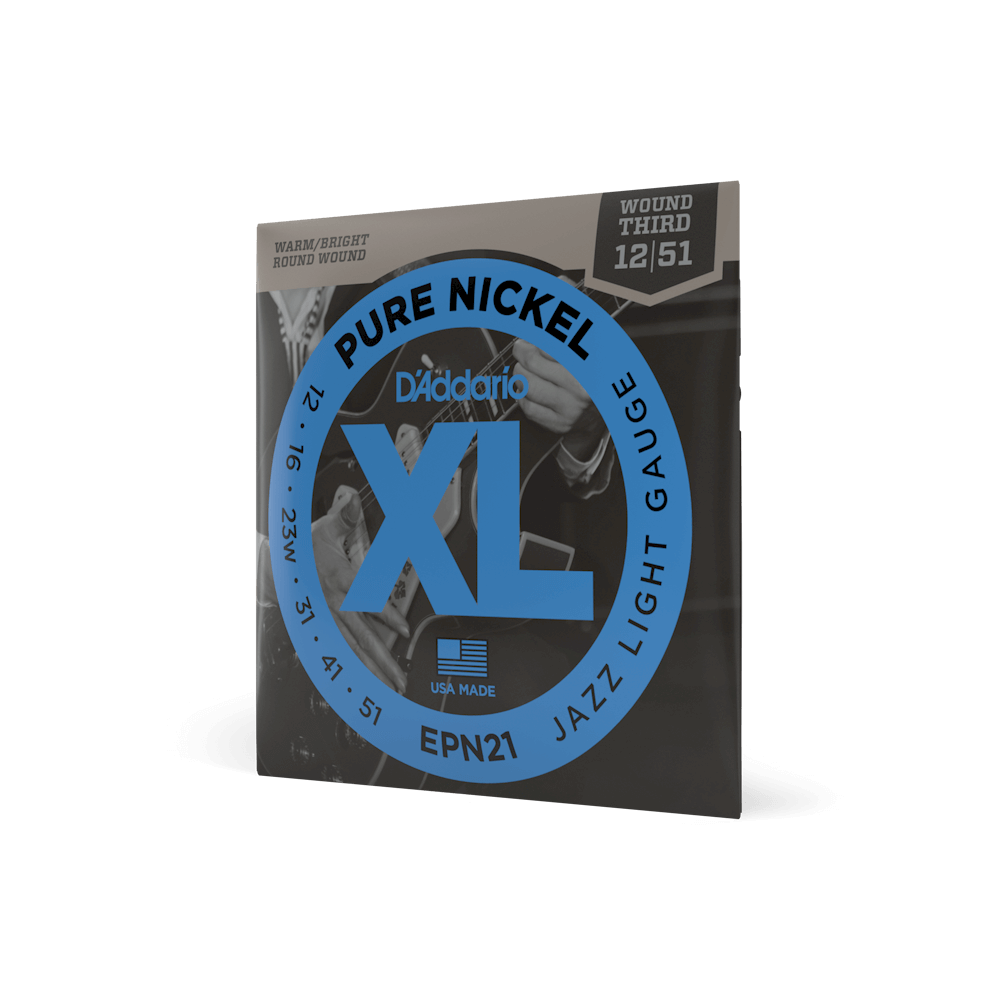 d-addario-xl-pure-nickel-e-gitarrensaiten-12-51-jazz-light image 1