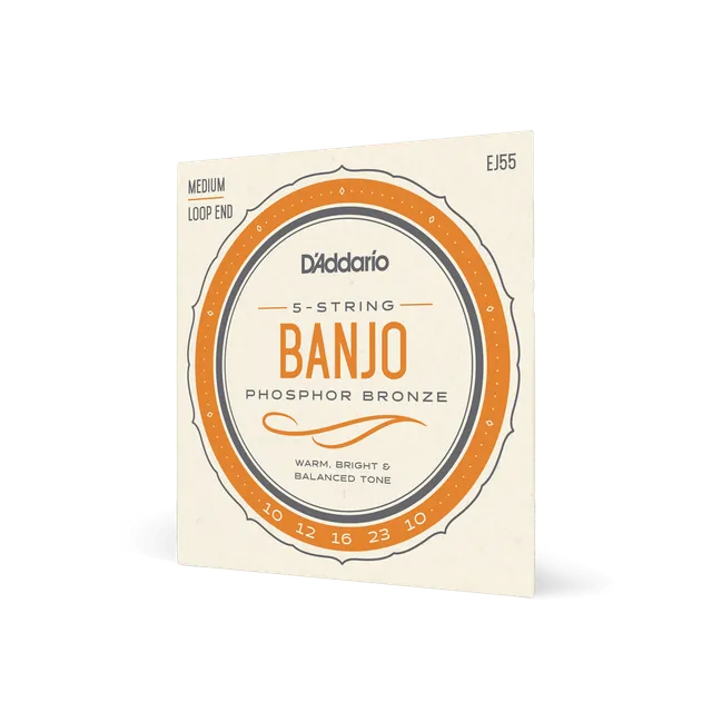 d-addario-ej55-phosphor-bronze-10-23-medium-5-string-banjo-saiten image 1